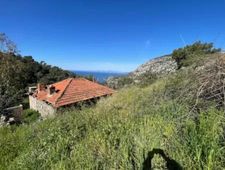 Dorfhaus Zum Verkauf Auf 4.400M2 Grundstück Mit Vollem Meerblick In Gökbel