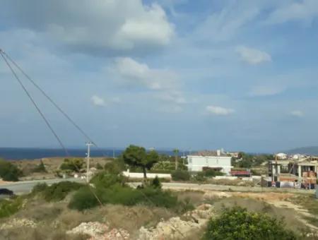 Land For Sale In Çeşme Dalyan Neighborhood With Full Sea View 1176M2 Zoning